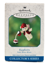 New Hallmark Keepsake 2001 Raspberry #3 Fairy Berry Bears Christmas Ornament - £3.85 GBP