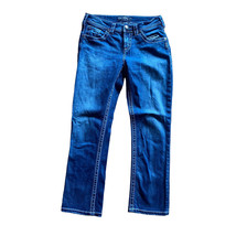 Silver Jeans Straight Women’s Size W27 Dark Blue Denim 28” Waist Natsuki... - £10.06 GBP