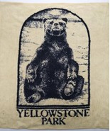 vtg Biederlack Yellowstone Park Grizzly Brown Bear Blanket Throw 52” x 4... - £33.39 GBP