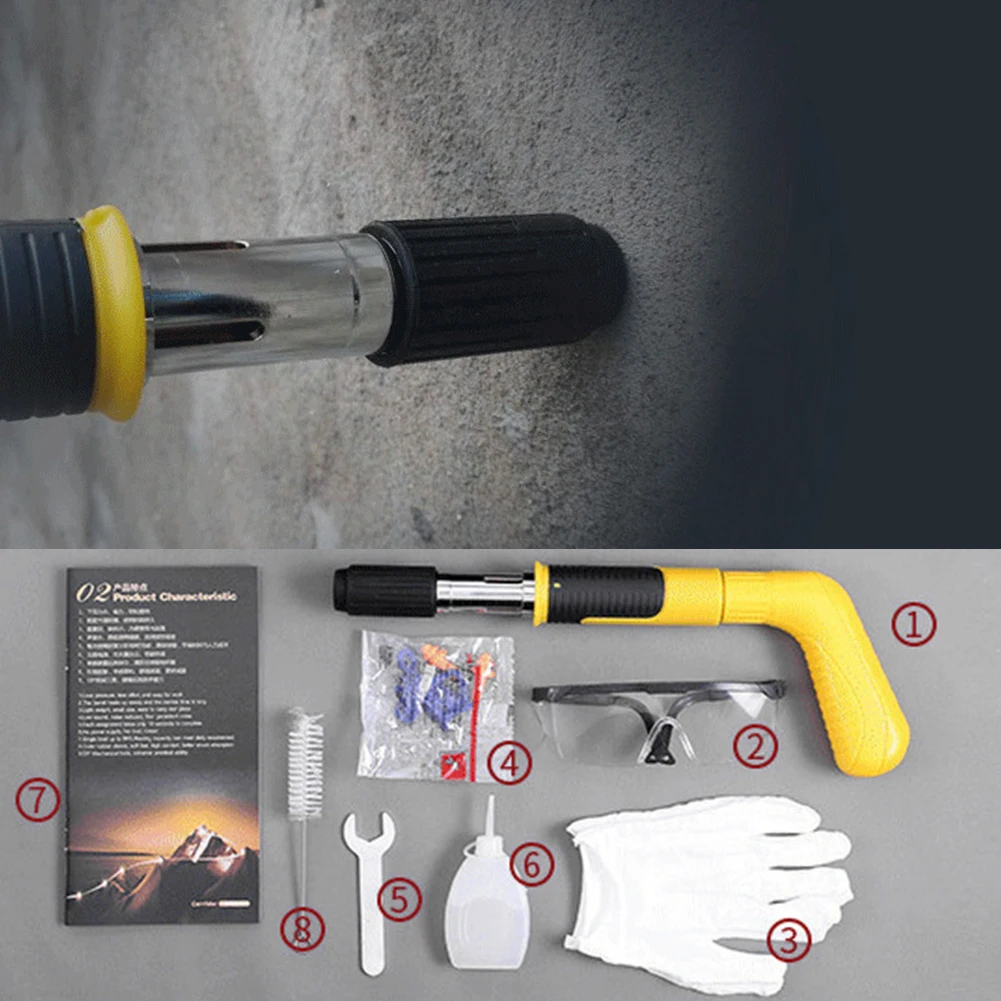1set Low Noise Wall Rivet Tool Non Slip Wrench Ear Mini Portable Concrete Nail F - £118.28 GBP