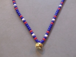 THE GENERAL ~ HORSE RHYTHM BEADS ~ RED, WHITE, BLUE ~ HORSE SIZE / 54 IN... - $17.00