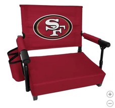 San Francisco 49ers Stadium Seat NFL Premium Foldable Pocket Red White Gold - $1,597.64 MXN