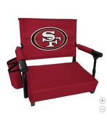 San Francisco 49ers Stadium Seat NFL Premium Foldable Pocket Red White Gold - $119.53 CAD