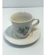 PFALTZGRAFF Stoneware Grapevine Pattern 8oz Tea Coffee Cup w/Saucer Disc... - $6.92