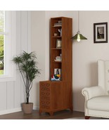Tall End Corner Table with 3 Drawers &amp; 4 Open Shelves for Bedroom - €279,63 EUR