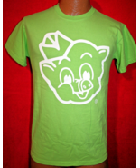 PIGGLY WIGGLY I&#39;m Big On The Pig T-SHIRT S Neon Green GROCERY STORE - $20.15 CAD