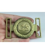 CS Two Piece Belt Buckle - Confederate Civil War - vintage reproduction?... - $99.99