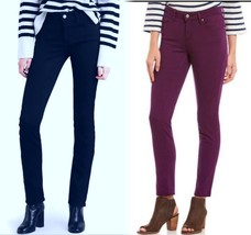 $60 Levi Classic Skinny Mid Rise Navy Blue or Maroon Brushed Denim Stret... - £19.59 GBP