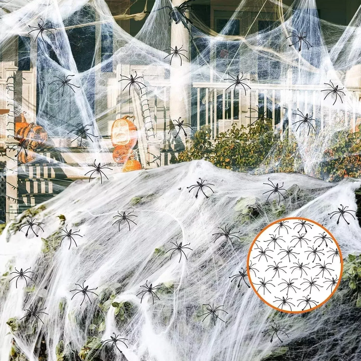 Halloween Decoration Spider Web, 80 Pieces Spider Web Halloween Decorati... - €12,00 EUR