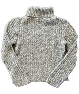 Women’s/Juniors Delia&#39;s Gray Chunky High Neck Cable Knit Sweater Med EUC - £10.94 GBP