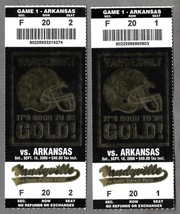 2 Vanderbilt Commodores Vs Arkansas Razorbacks 2006 Football Game Ticket Stubs - £7.77 GBP