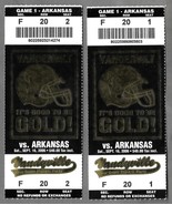 2 VANDERBILT COMMODORES vs ARKANSAS RAZORBACKS 2006 Football Game Ticket... - $9.89