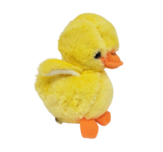 5&quot; Vintage 1980 Gund Yellow Baby Duck Chick Stuffed Animal Plush Toy Rattle - £43.89 GBP