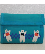Vintage Hallmark Color Gear Wallet Bears Blue Hook &amp; Loop - $21.00 CAD