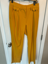 New York &amp; Company mustard yellow stylish trousers dress pants size 6 - $24.75