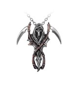 Alchemy Gothic P296  The Reapers Arms Pendant Necklace Angel of Death Fate - $48.66
