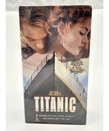 Titanic (VHS, 1998 2-Tape Set Pan-and-Scan Widescreen) Watermarks NIB Ne... - $9.00