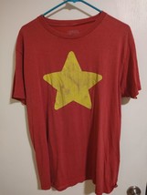 STEVEN UNIVERSE Yellow Star, Cartoon Network Licensed Red T-shirt Size L - £7.70 GBP
