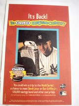 2000 Oreos Ad With New York Yankee Derek Jeter Oreo Stacking Contest - £6.29 GBP