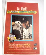 2000 Oreos Ad With New York Yankee Derek Jeter Oreo Stacking Contest - £6.33 GBP
