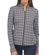 NWT SIGRID OLSEN BLACK BEIGE MARRAKESH Long Sleeve Full Zip Golf Jacket ... - $951.78 MXN