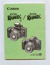 Canon EOS Rebelx and EOS RebelX S Instructions Manual 1993 - £10.86 GBP