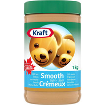 2 Jars of Kraft Smooth Light Peanut Butter 1 Kg Each -From Canada -Free Shipping - $30.00