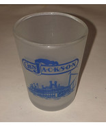 GEN JACKSON STEAM BOAT Frosted SHOT GLASS EXCELLENT CONDITION - £3.82 GBP