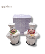 Salt and Pepper CUOCHI Ceramic Table Set 2 Pieces Cucinare Collection Ra... - $317.16 MXN