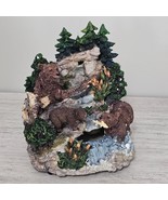 Classic Treasures Fishing Bears Musical Water Fountain-Plays &quot;Greensleev... - $672.77 MXN