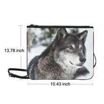Wolf Nylon Slim Clutch Bag 10.43&quot;(L) x 13.78&quot; (H) - $24.00