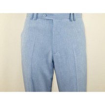 Men 2pc Walking Leisure Suit Short Sleeves DREAMS Plaid Satin 253-11 Ocean Blue image 2