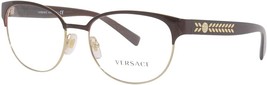 Versace Eyeglasses VE1256 1435 53mm Dark Red/Gold / Demo Lens - $1,867.26 MXN