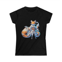 Women&#39;s Softstyle Fox T-shirt: Think Outside the Box | Funny Fox T-shirt Fox91D - £24.32 GBP+