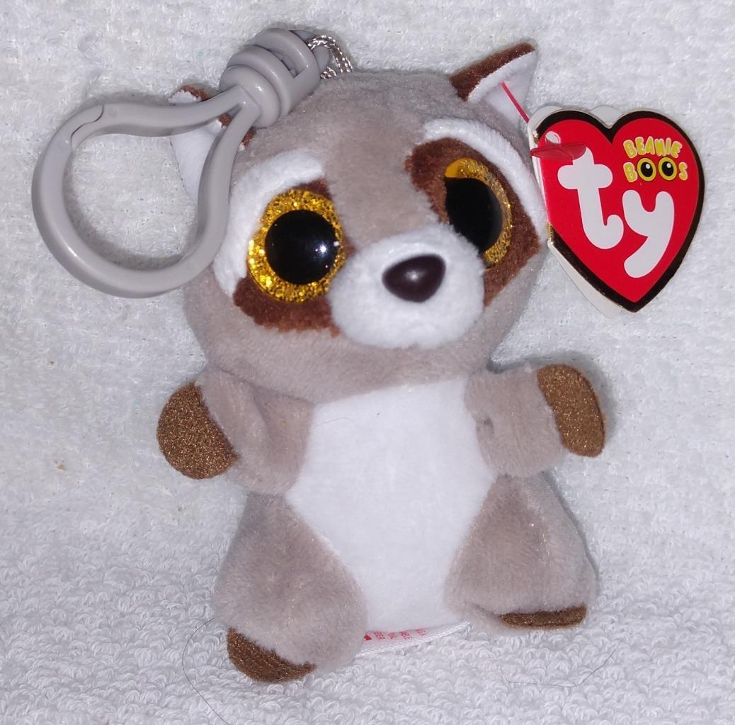 Ty Beanie Boos OAKIE the Raccoon 3&quot; Clip-on NWT - $8.79