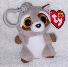 Ty Beanie Boos OAKIE the Raccoon 3&quot; Clip-on NWT - $8.79