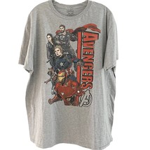 The Avengers Endgame Size 2XL Mens Graphic Tee Shirt Gray Short Sleeve C... - $10.79