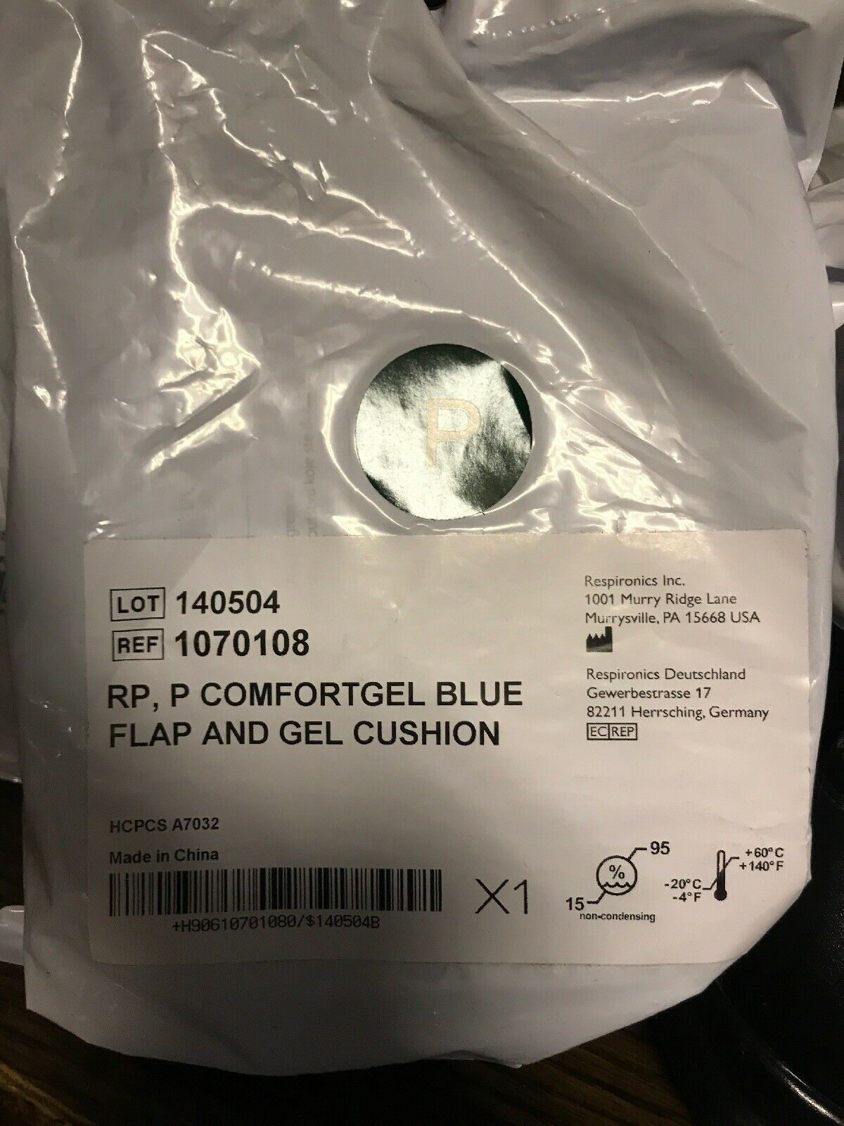 NEW Respironics ComfortGel Blue Flap and Gel Cushion 1070108 Petite Lot of 4 - $31.68