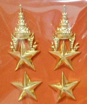 Lieutenant Colonel, Lt.Col. Rank Royal Thai Army Metal Badge RTA PIN - $23.24