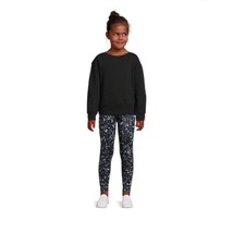Athletic Works Black Fleece Pullover Long Sleeve Sweatshirt Girls XL 14-... - $7.99