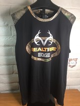 Men&#39;s RealTree Edge Sleeveless T-Shirt Black w/ Logo Sz Medium - New wit... - £12.94 GBP