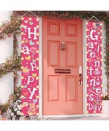 Happy Galentine&#39;s Day Front Porch Door Welcome Banner with Lights Valent... - £15.67 GBP