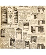 1900 Desk Bookcase Furniture Advertisement Victorian Sears Roebuck 5.25 ... - $19.99