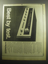 1973 Pioneer SX-525 AM-FM Stereo Receiver Ad - Best by Test - $18.49