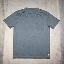 Vuori Feather Pocket Tee Slate Mens Medium Blue Short Sleeve Lightweight... - $44.54