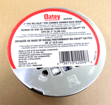 Oatey -MPN - 42099 - 2&quot; PVC No-Calk Pre-Formed Shower Base Drain Stainle... - £15.92 GBP