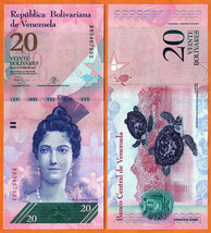 VENEZUELA  2013 UNC 20 Bolivares Banknote Paper Money Bill P- 91f - £0.97 GBP