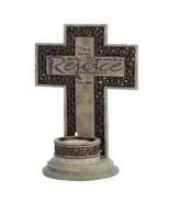 Inspirational Cross with Votive Candle Holder - $301.39 MXN