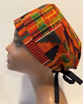 Kente Print Scrub Cap, OR Hat, CRNA, OR RN, Vet's Office, OR Tech, MD, L... - $19.80