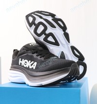 Hoka Bondi 8 black - white Sneakers Women Size 7 US Athletic running multicolor - $95.96